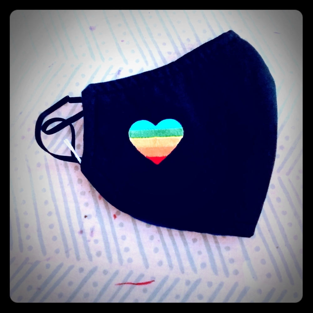 Rainbow face mask